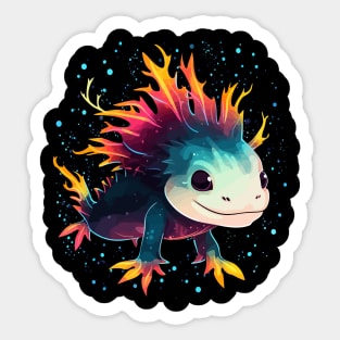 Axolotl Halloween Sticker